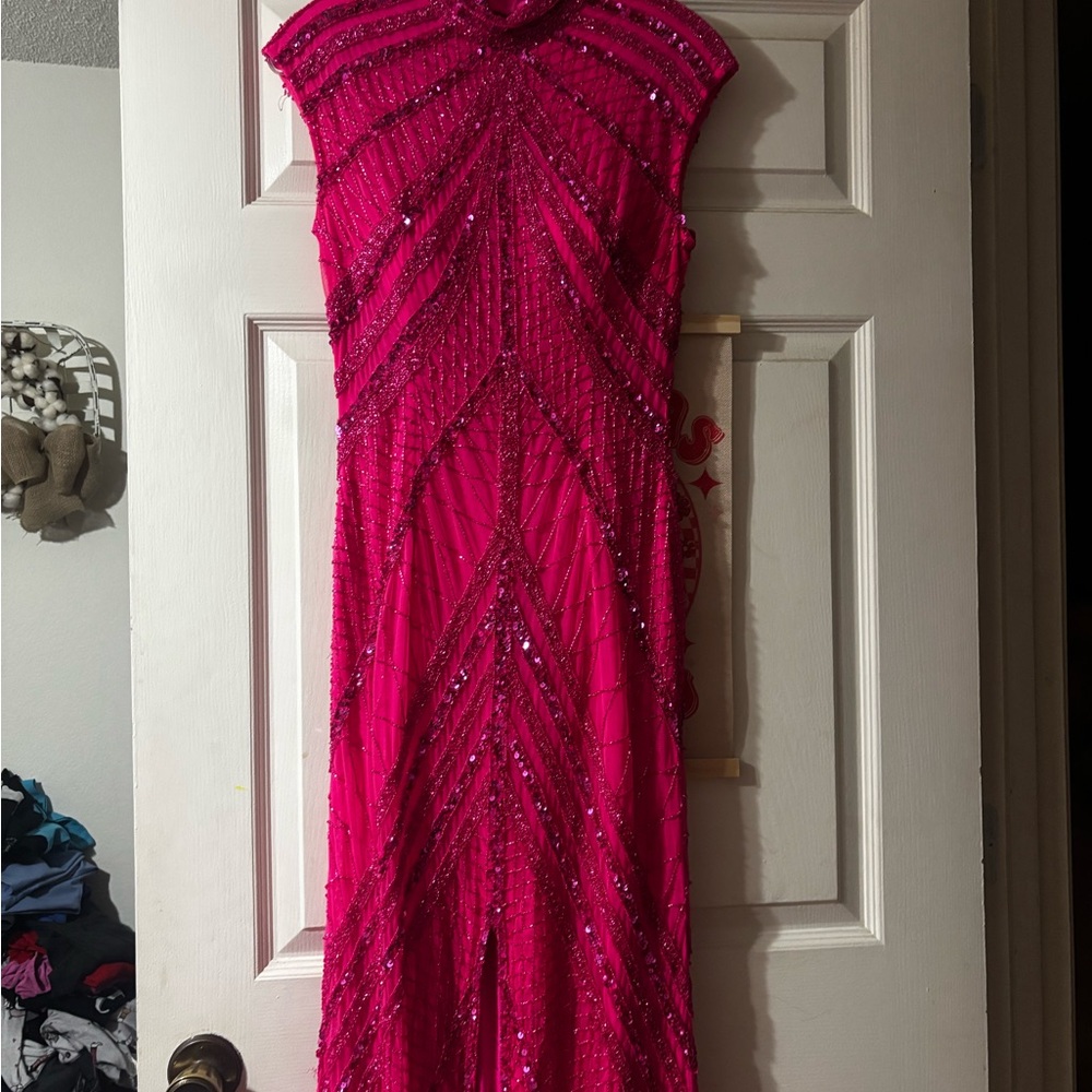 Pink Sequin Dress - Picture 2 of 5